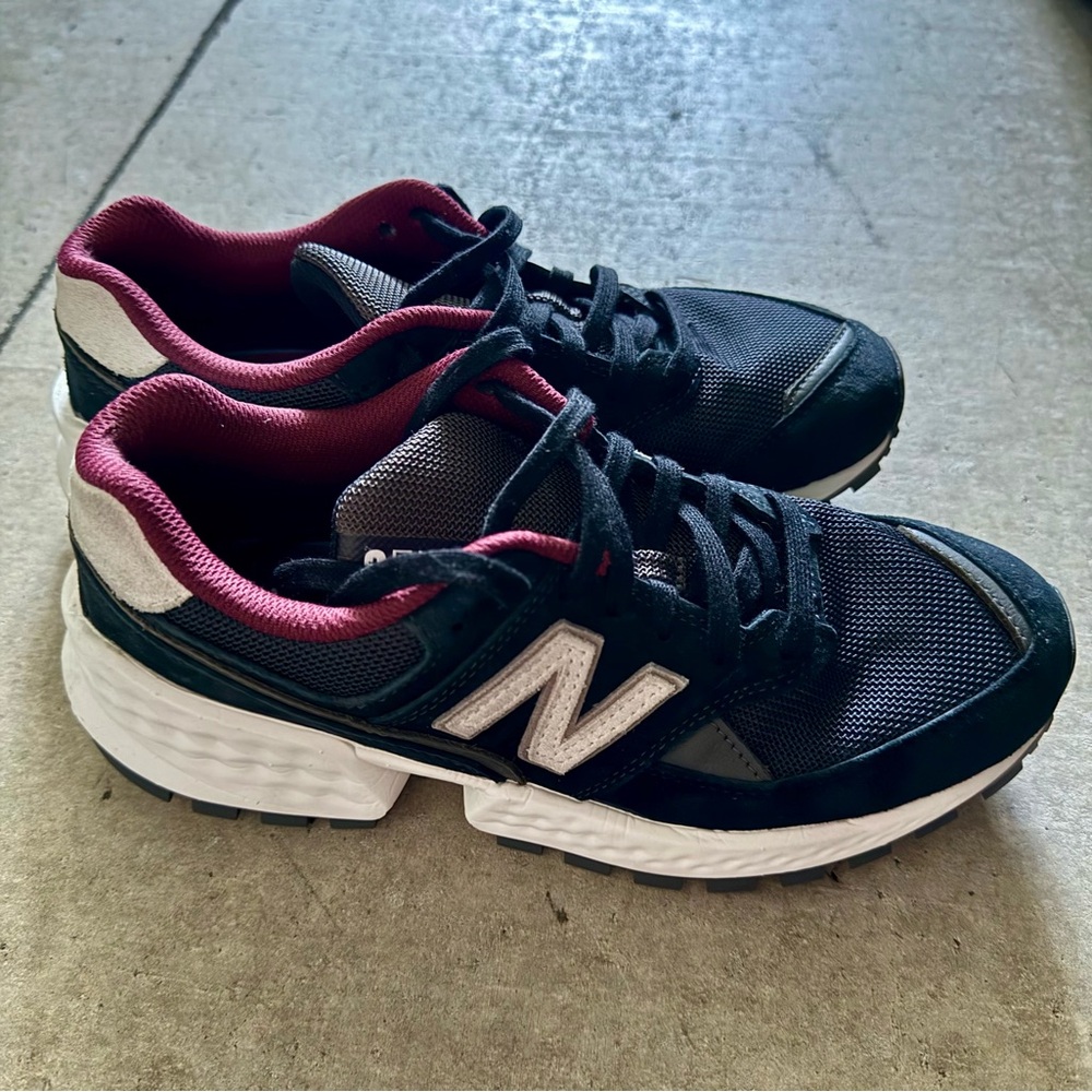 Unisex New Balance Black, Maroon Athletic Sneakers